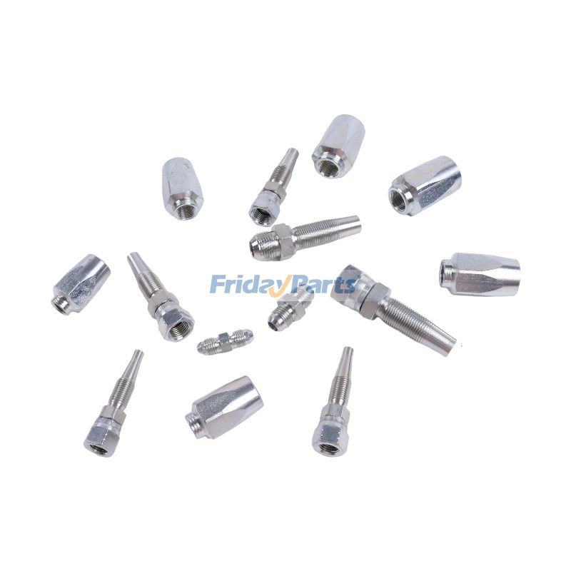 Others 3 PCS Hydraulic Hose Field Repair Kit 1/4" 3/8" 1/2" Inner Diameter