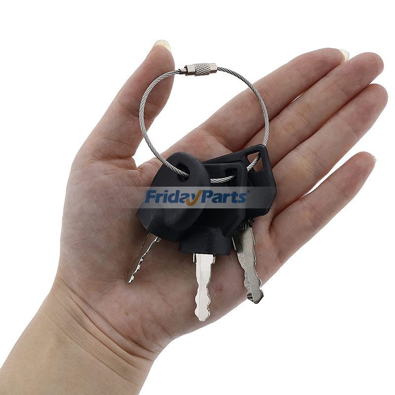 3 Pcs Ignition Key for JCB Bomag Hamm Roller Compaction Dynapac Terex Vibromax Volvo Ford Moxy New Holland and More for Other Construction Equipment
