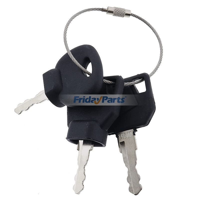 3 Pcs Ignition Key for JCB Bomag Hamm Roller Compaction Dynapac Terex Vibromax Volvo Ford Moxy New Holland and More