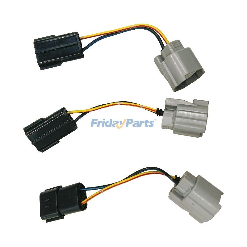 3 Pcs Pressure Sensor Plug YT13E01082P1 for Kobelco Excavator SK200-6 SK200-6E