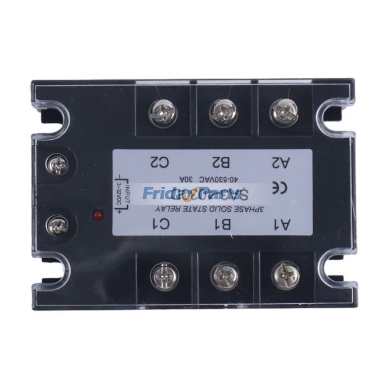 Relais statique triphasé SA3-4030D Charge 40-530VAC 30A Entrée SSR 4-32VDCpourPour AUTRE MARQUE