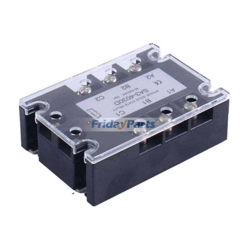 Relais statique triphasé Charge 40-530VAC 30A Entrée SSR 4-32VDC Pour AUTRE MARQUE