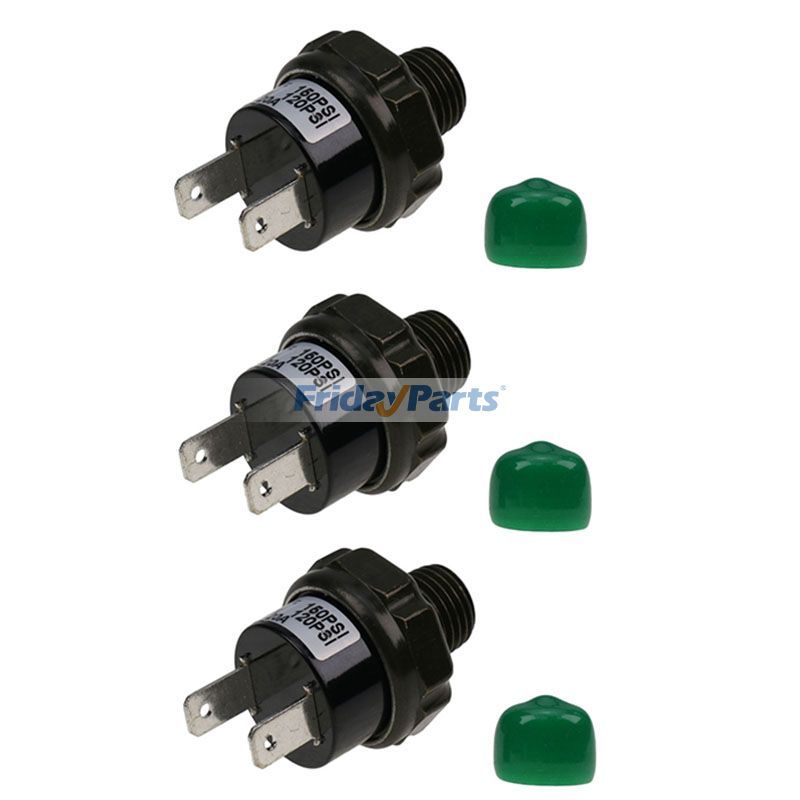 3 Pieces 12V 120-150 PSI Air Pressure Control Switch Valve VXA7150 for Horn Compressor Tank