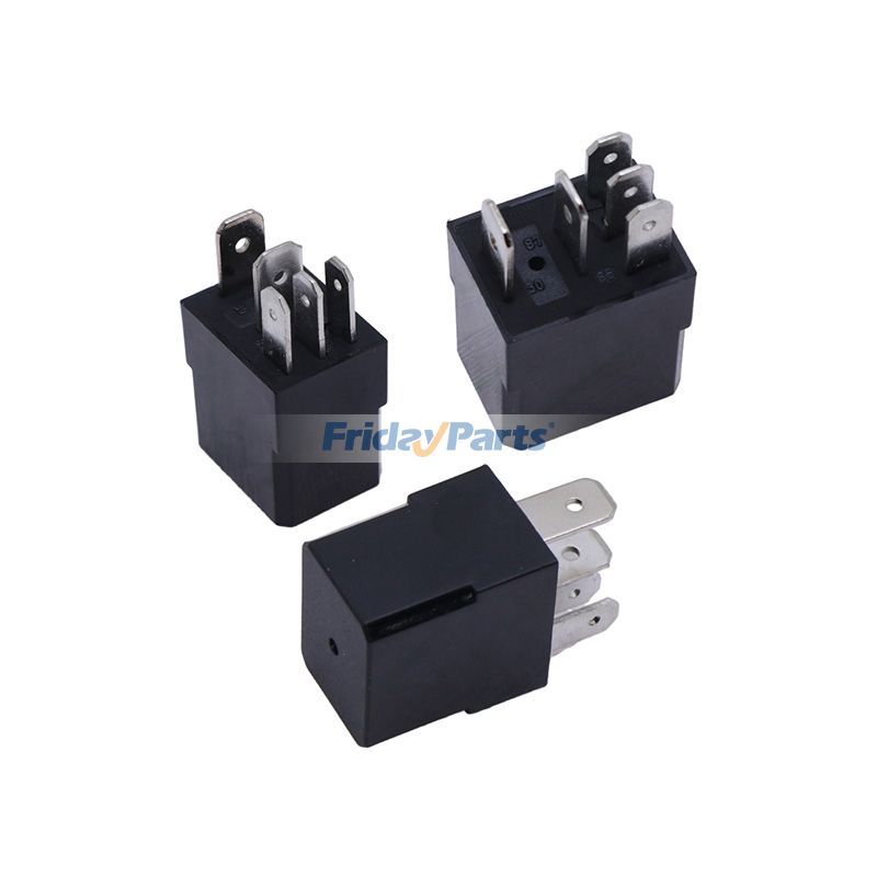 3 Pieces 12V Micro Relay 332/C3148 716/30149 for JCB Backhoe Loader 1CX 2CX MIDI CX 3CX 4CX 5CX