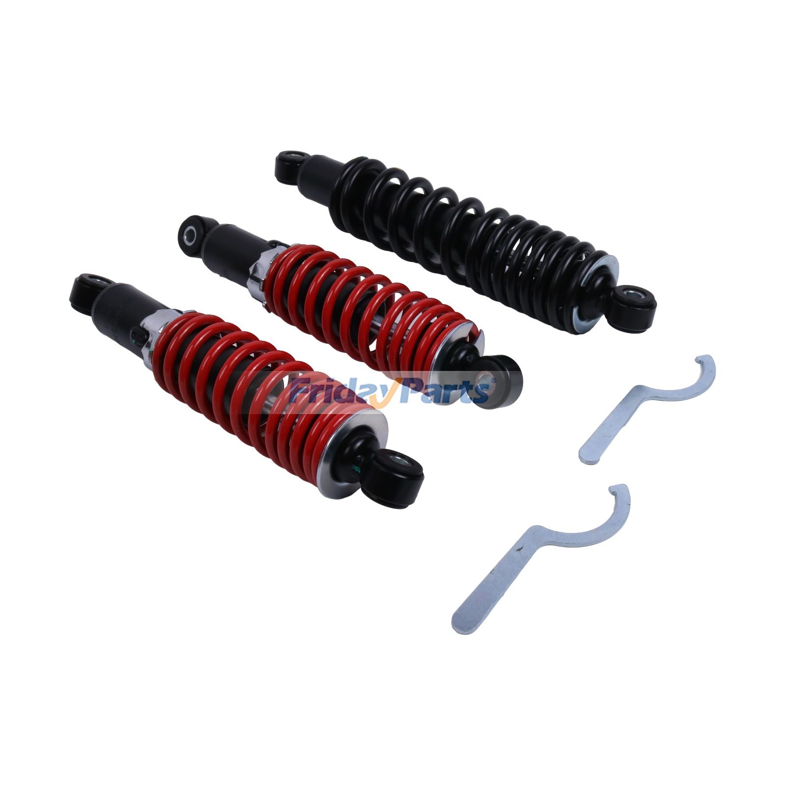 3ピースコイルオーバースプリングショックD3002-8 D3003-8 ポラリス スポーツマン アウトロー 90 110 2007-2025用