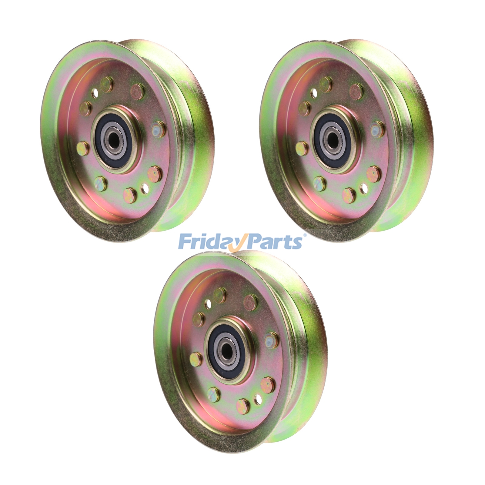 3 Pieces Flat Idler Pulley 1736540YP for Simplicity Simplicity 1695547 1695792 1695896 2690814 Snapper 200Z 285Z 150Z ESPX2246 NXT2346 Mower