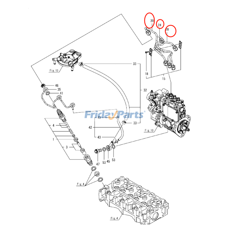 Fuel Injection Pipe for Engine,Excavator