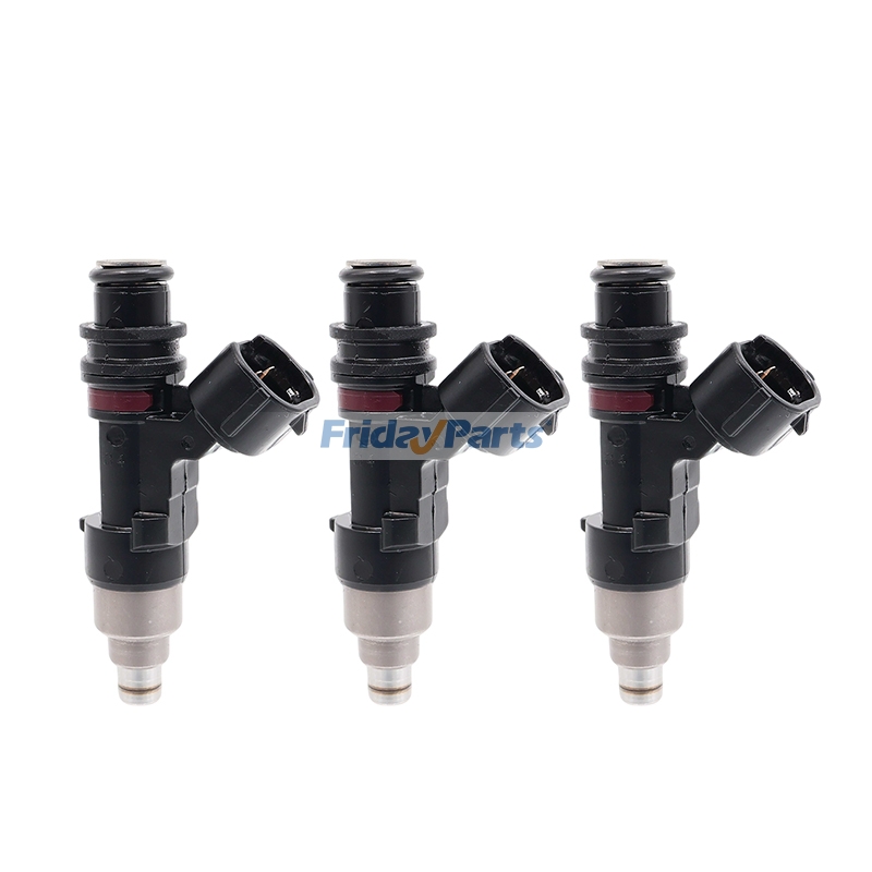 Conjunto de 3 injetores de combustível 15710-85K00 para motores de popa Suzuki de 40 HP, 50 HP e 60 HP (modelos DF60A e DF50AV).