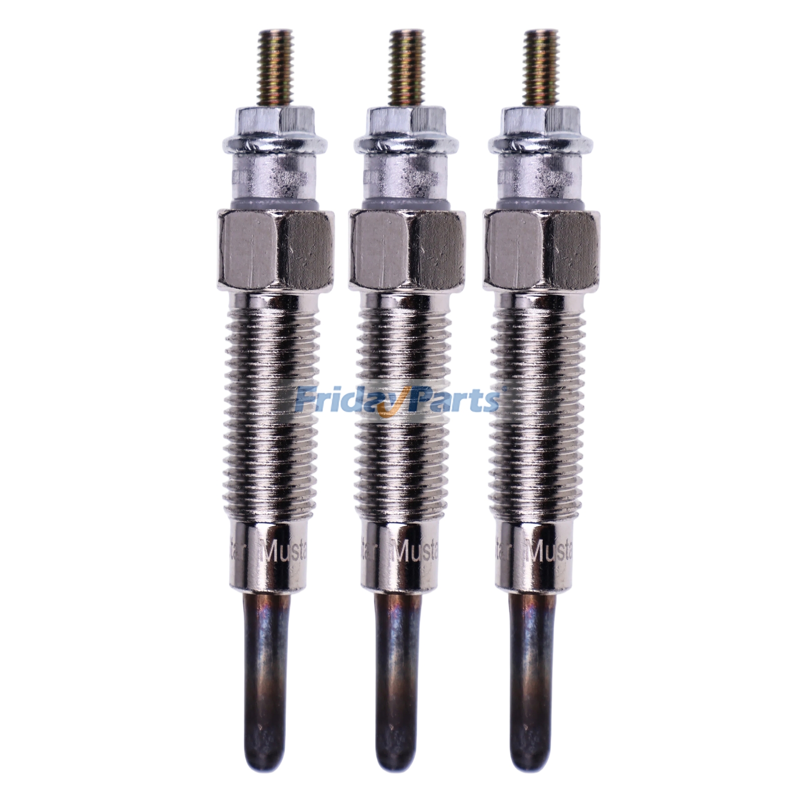 3 Pieces Glow Plug 6281-410-023-10 for Iseki Engine E255 E262 E269 E374 E383 E3CC E3CD E3CD-T