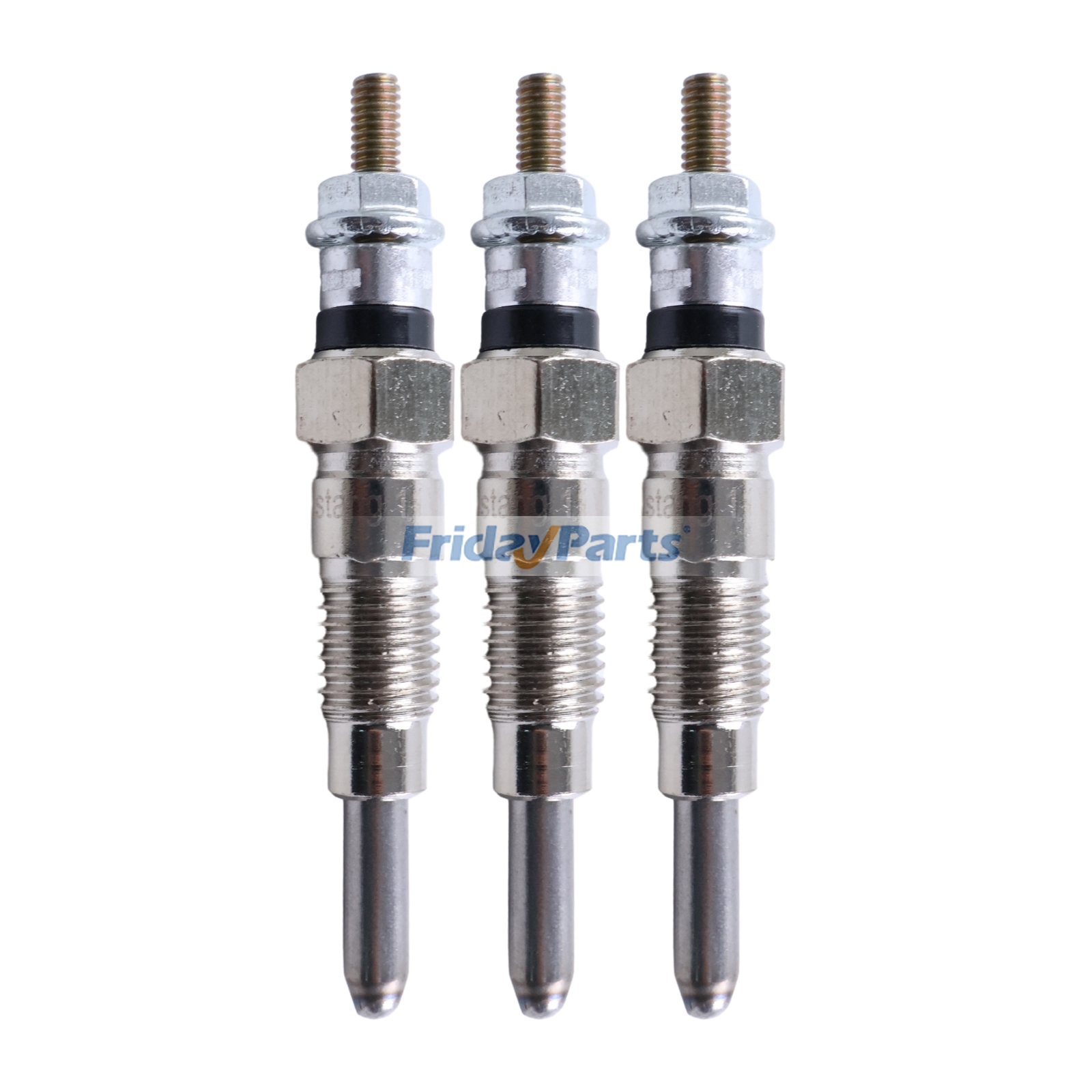 Lot de 3 bougies de préchauffage pour moteur Kubota D950