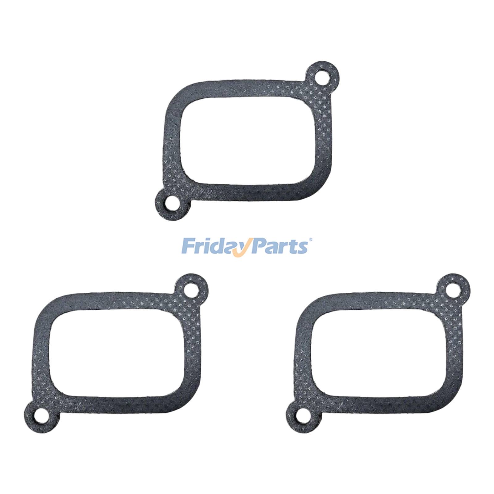 3 Pieces Intake Manifold Gasket R130573 for John Deere Engine 6076 6081 6466A 6466D 6466T Tractor 4050 4055 4240 4250