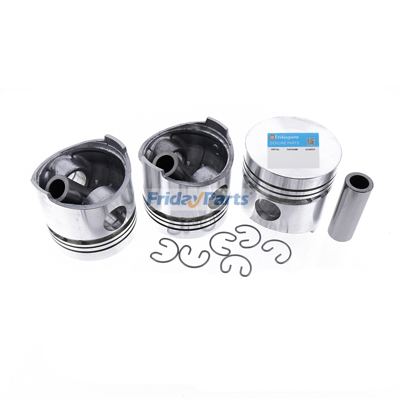3 Pieces Piston Kit 16251-21110 for Kubota Engine D905 D1005 Tractor B7500HSD B7510HSD B2320HSD B2710HSD BX2660D B2100HSD B2100HSE B7500D B7510D B2320DT B2100E B2100D