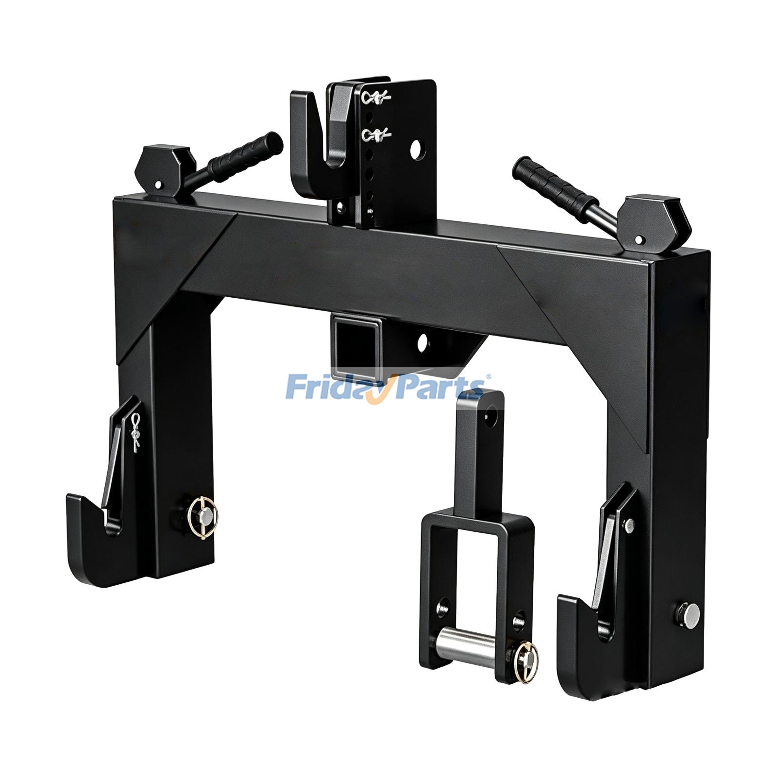 Enganche rápido de 3 puntos con receptor de 2" y adaptador extra versátil para tractor de categoría 1. para Tractor