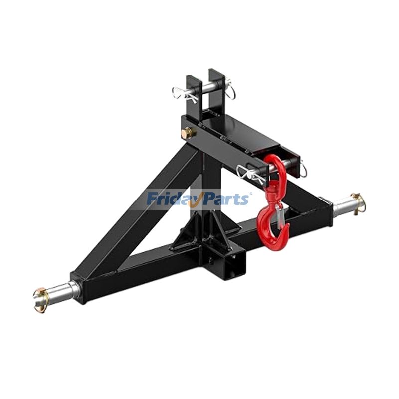 Enganche de remolque de 3 puntos con receptor de 2 pulgadas, adaptador de barra de tiro para tractor de alta resistencia, enganche rápido y gancho de remolque para tractores de categoría 1. para Tractor