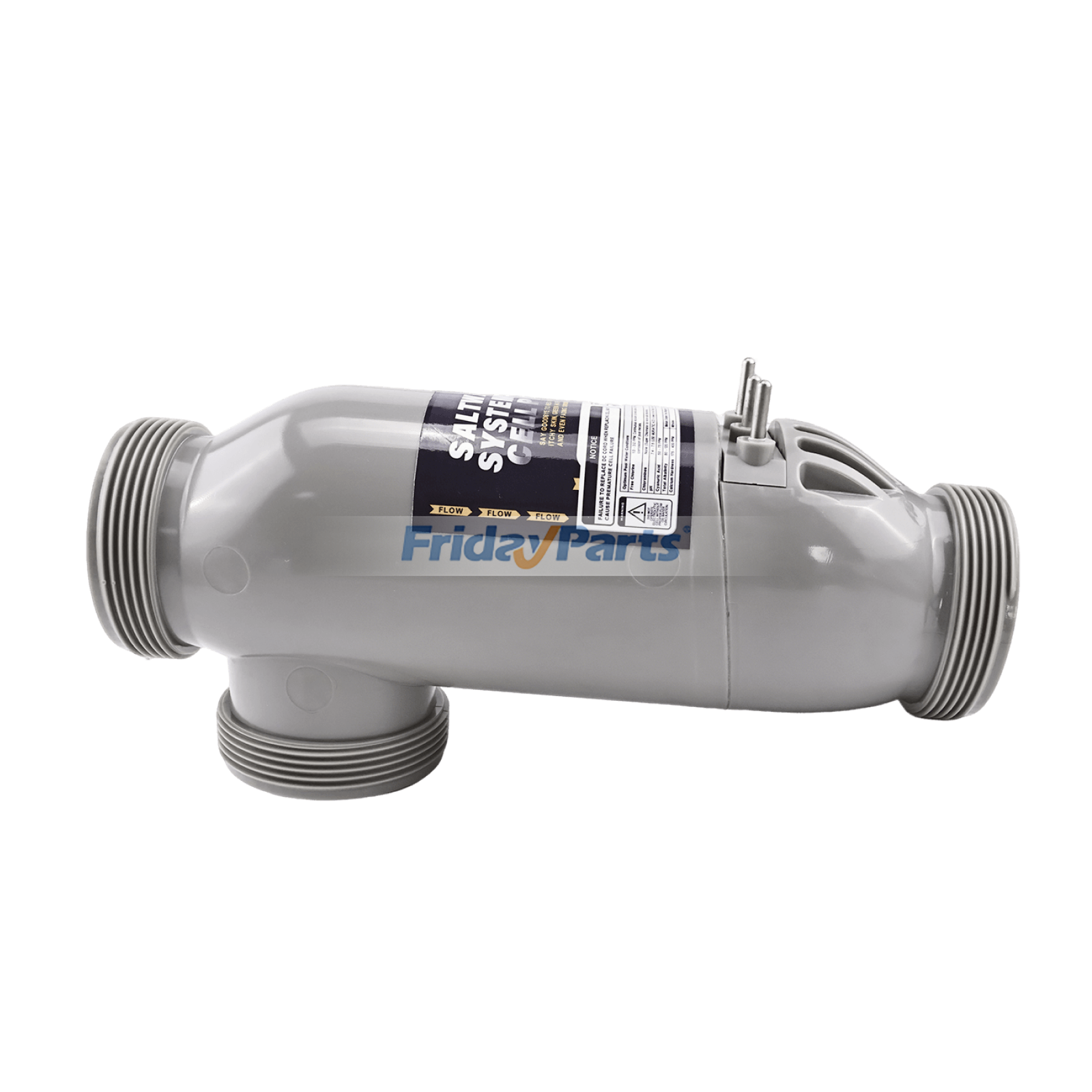 3-Port Salt Cell R0452400 PLC1400 for Zodiac Jandy AquaPure PureLink Electronic Salt Water Chlorinator Water Purification System