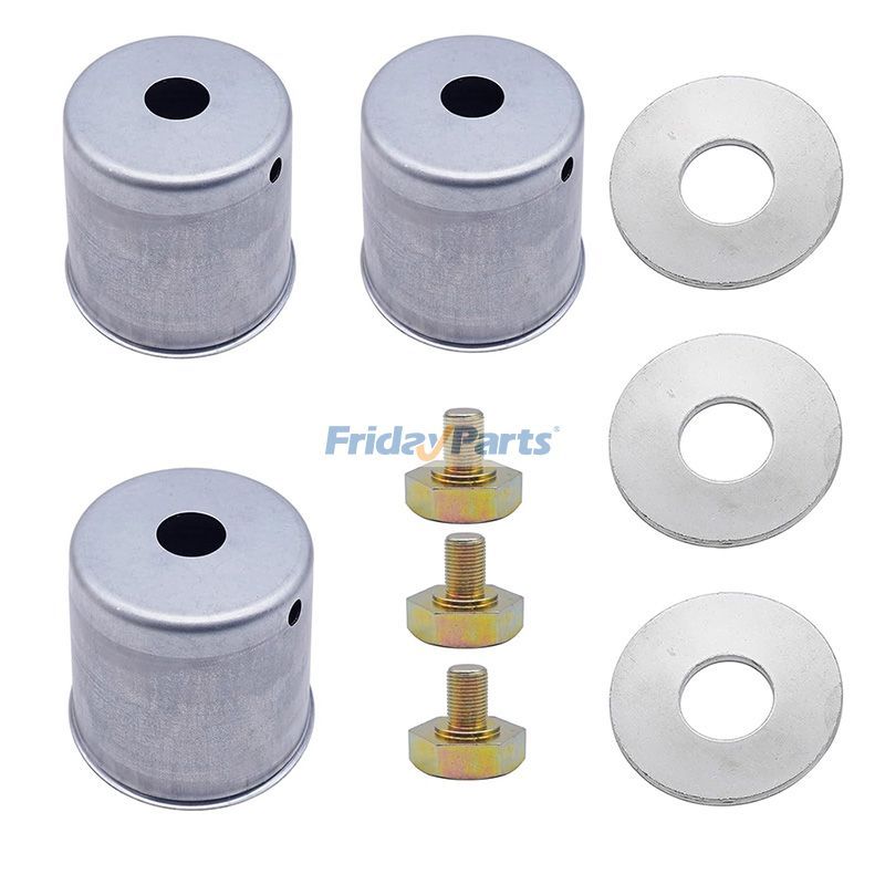 3 Sets Blade Bolt Beveled Washer & Dust Cup Cover Kit K5647-31312 K5651-34372 K5651-34352 for Kubota Mower ZD321 ZD326S