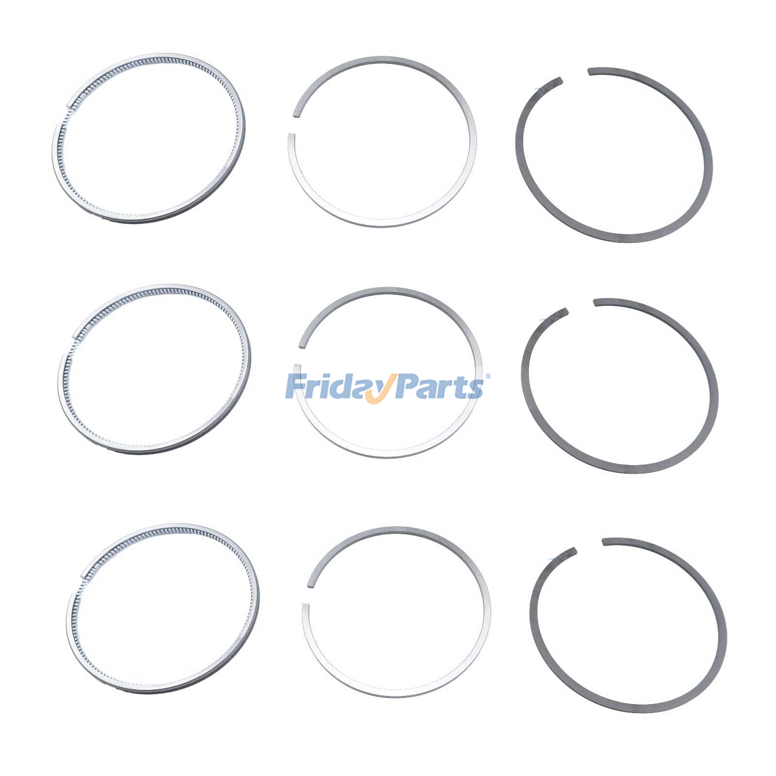 3 Sets Piston Ring 1J095-21052 for Kubota Engine D1005 Tractor B2301HSD B2320HSD BX2680 BX2670 B2320HSDN B2320DT B2320DTN  Zero-Turn Mower ZD326P ZD326RP ZD326S