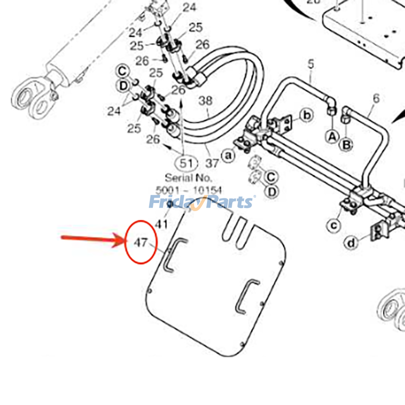 Control Valve Piping Cover for Loader