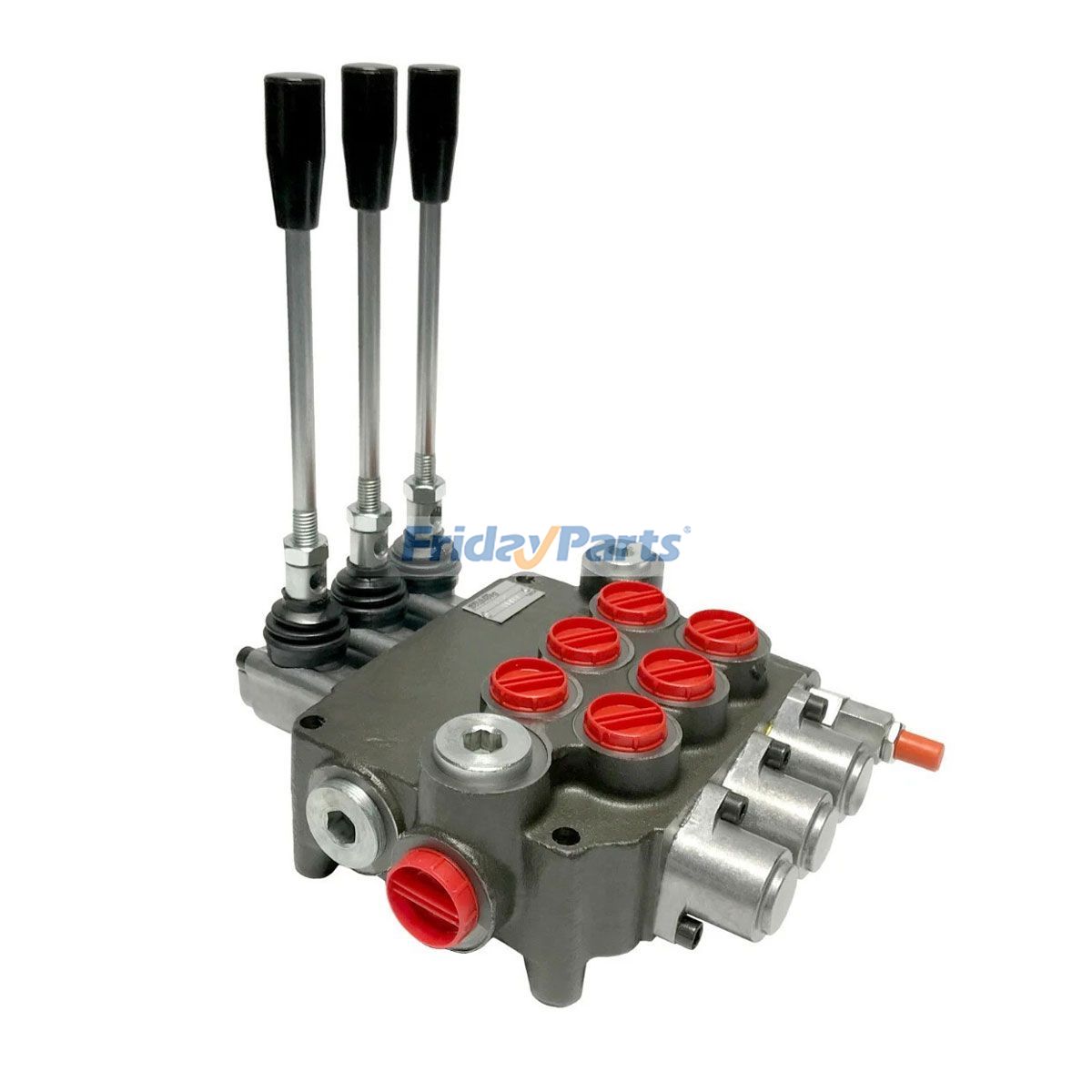 3スプールオープンセンター21 GPM 3600 PSIモノブロック油圧制御バルブ