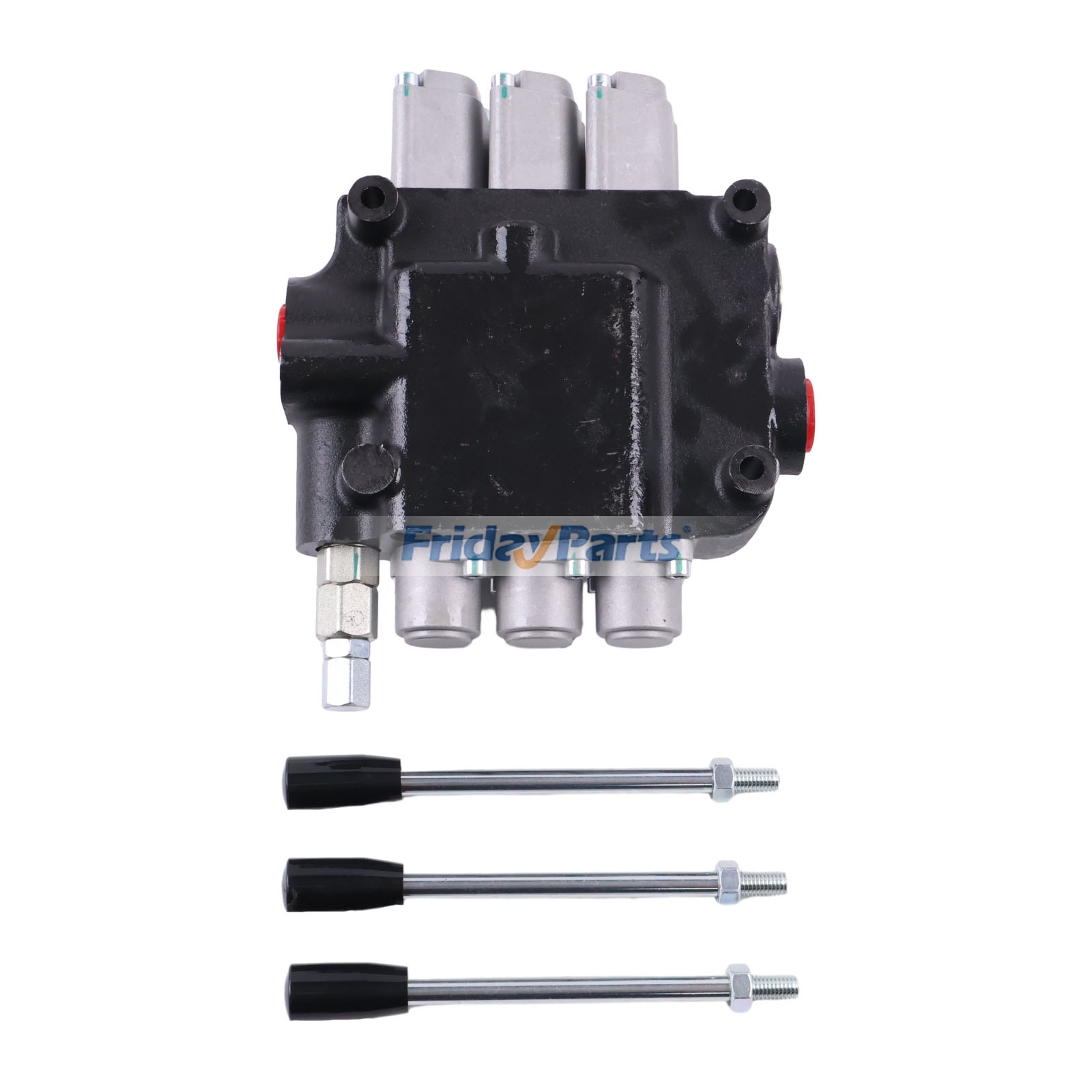 Válvula de controle hidráulico monobloco de centro aberto de 3 carretéis, 21 GPM, 3600 PSI Para OUTRA MARCA