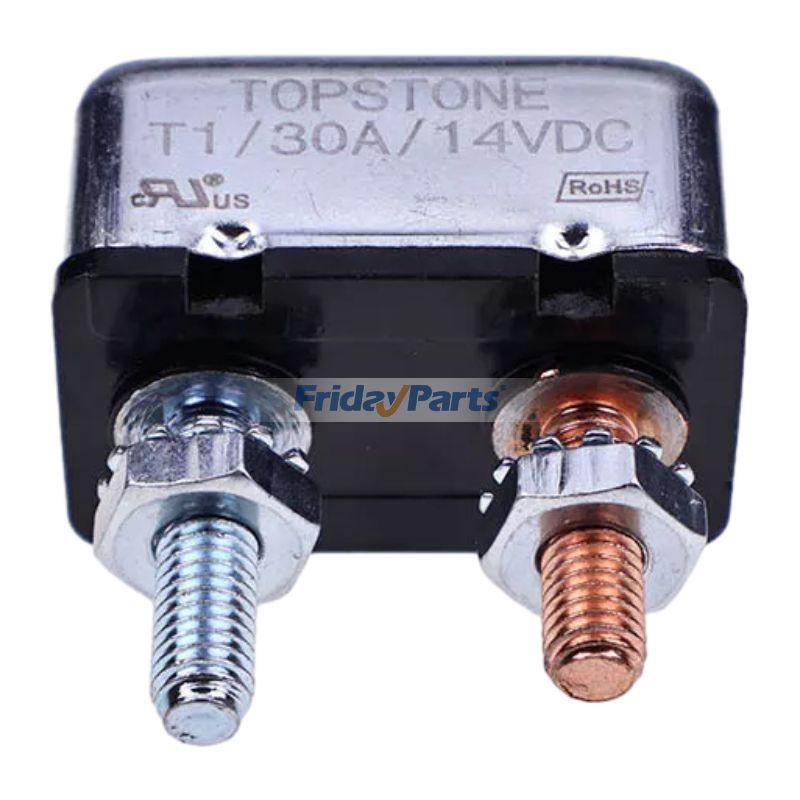 Disyuntor de montaje en perno de 30 amperios AN150015 para John Deere 2140 2350 2550 2750 2950 3040 3140 3150 4055 4250 4255 4450 4455 4555 4560 4650 4755 4760 4850 4955 4960 de FridayParts