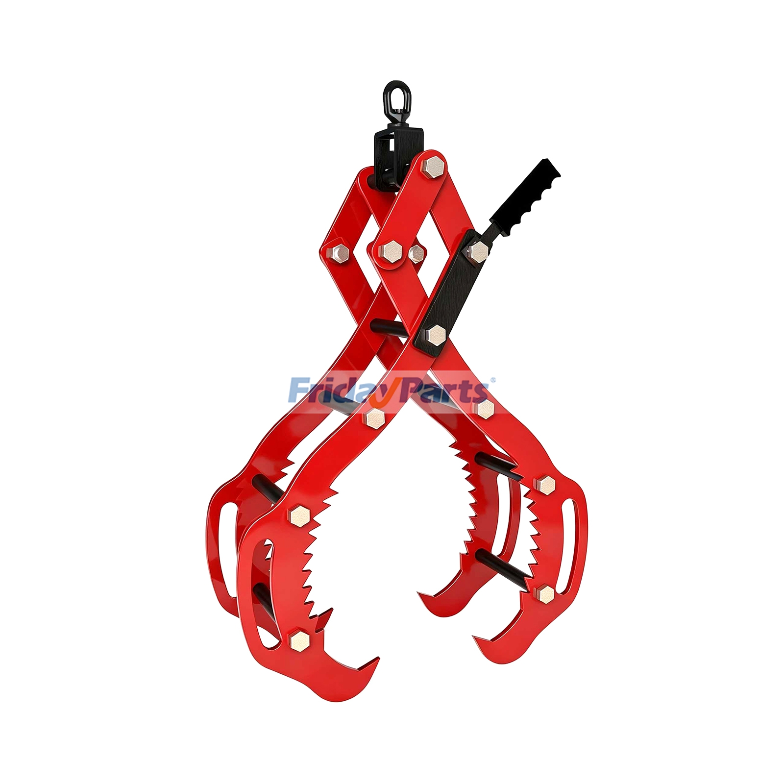Pinza para troncos de alta resistencia de 76 cm (30 pulgadas) con 4 garras dentadas. Tenazas para madera para levantar, deslizar y manipular troncos con tractor, excavadora, ATV, UTV o camión. para ATV/UTV,Excavadora,Camión todoterreno,Tractor,Camión,Vehículo utilitario