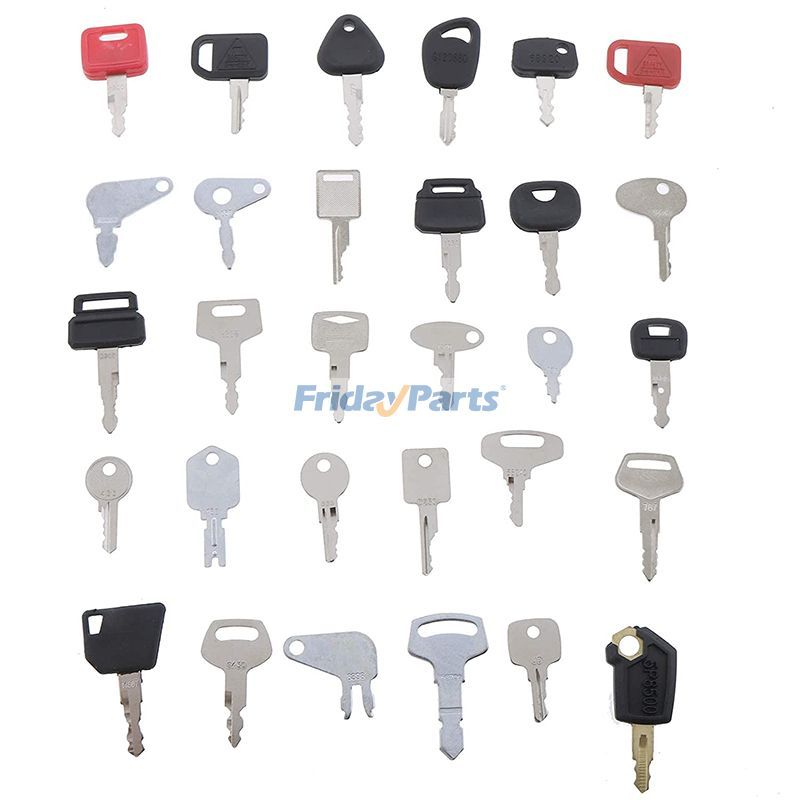 Excavator,Forklift,Loader,Tractor,Others 30 Pcs Ignition Key for NH Volvo Heavy Equipment