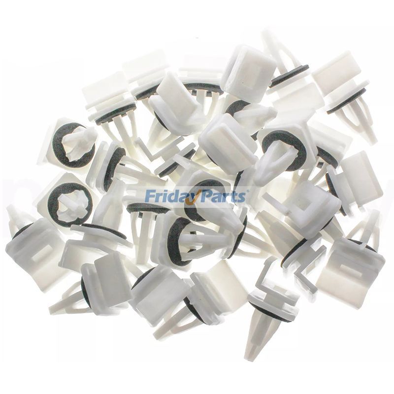 30 Pieces Rocker Panel Moulding Clip 91513-SM4-000 for Honda Accord Hybrid CR-V Civic Element Odyssey Pilot Prelude DelSol