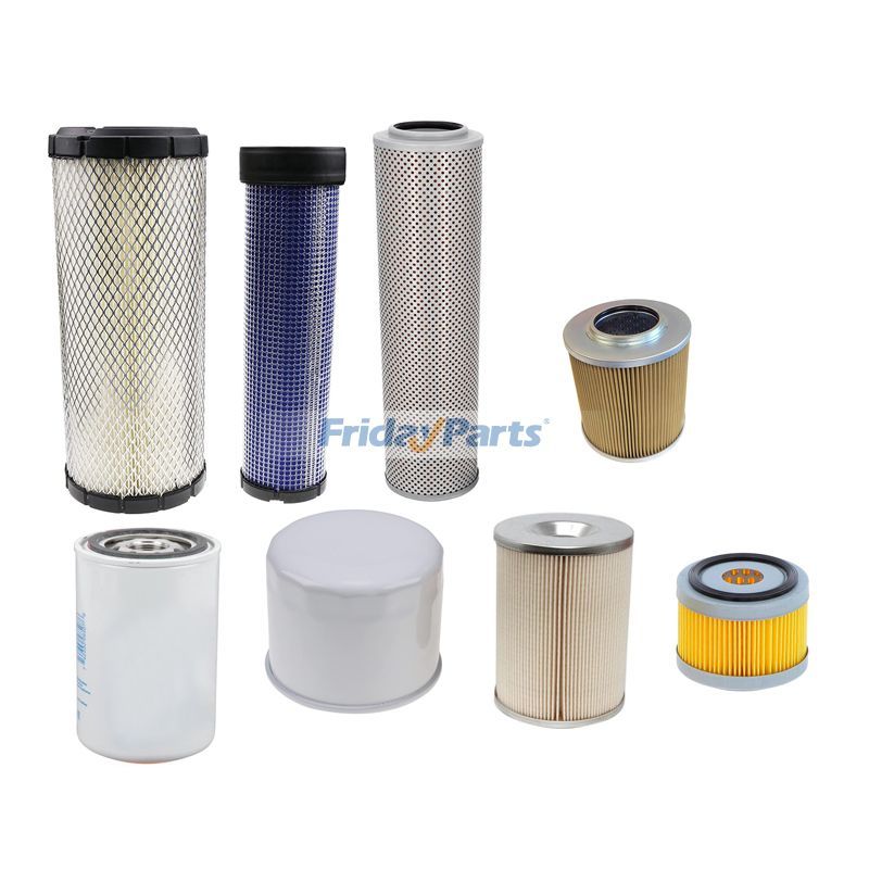 Filtersatz für 3000-Stunden-Wartung 7324357 7324358 für Bobcat-Bagger E63