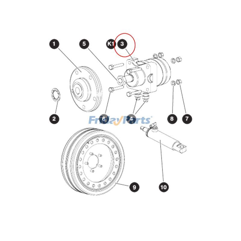 FridayParts 300CC Radmotor-Scherenhebebühne 4626