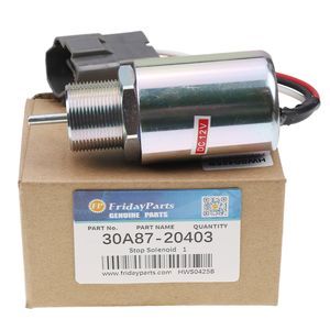 12V ストップソレノイドバルブ 30A87-20403 30A87-10090 三菱エンジン S4L S3L L3E カブ カデット トラクター 7000 7200 7234 7265 7272 7275 7300 7305 用