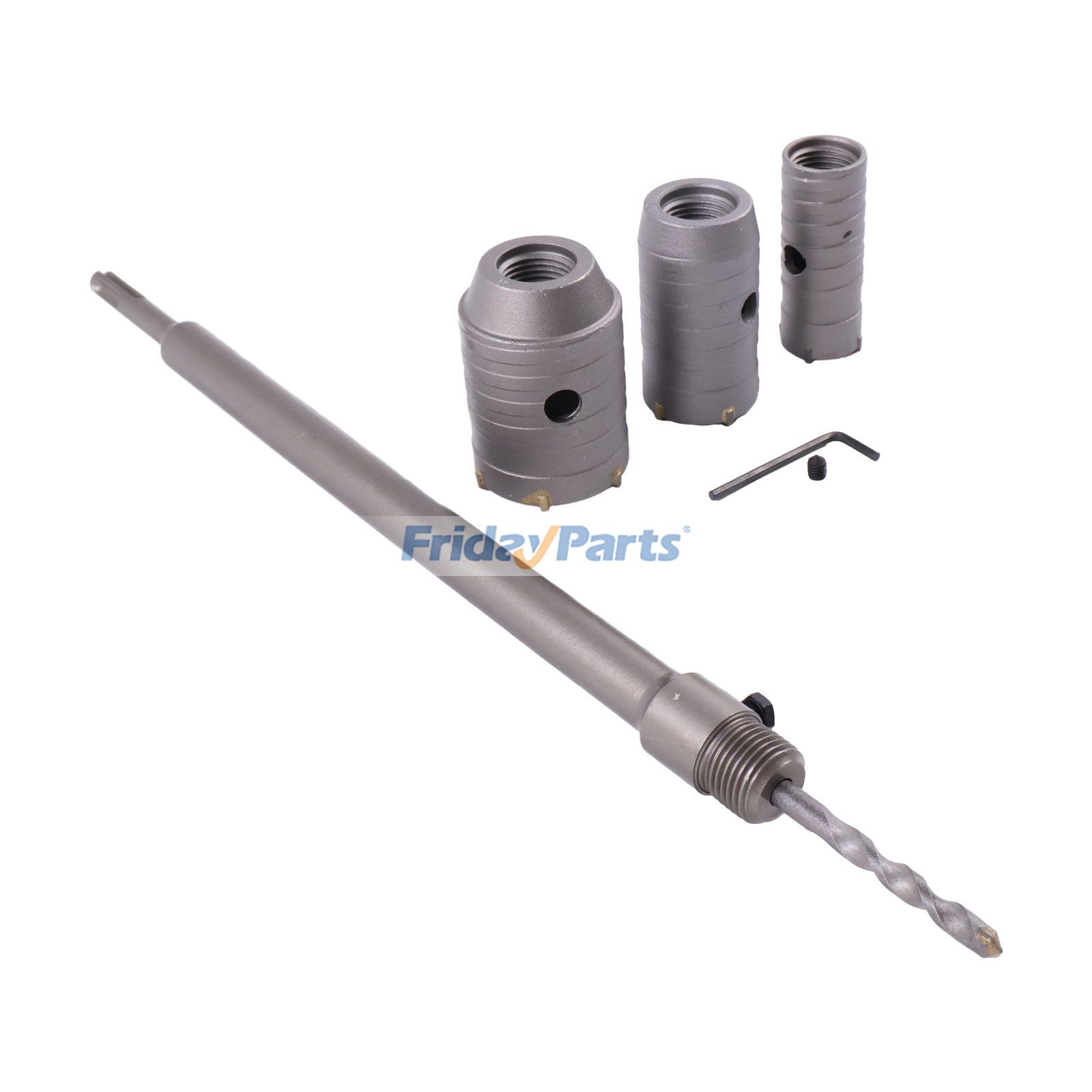 Kit de forets pour scie cloche à tige de scie 30 mm, 40 mm et 50 mm pour outils électriques