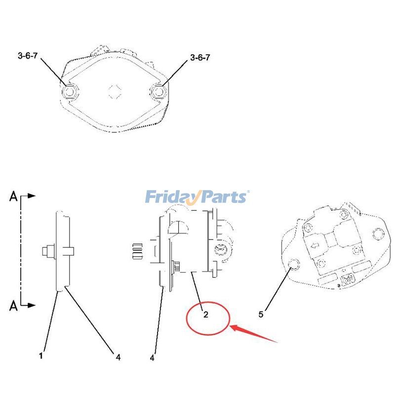 Truck Hydraulic Pumperpillar CAT 385C R1600 R1600G AD30 AD55