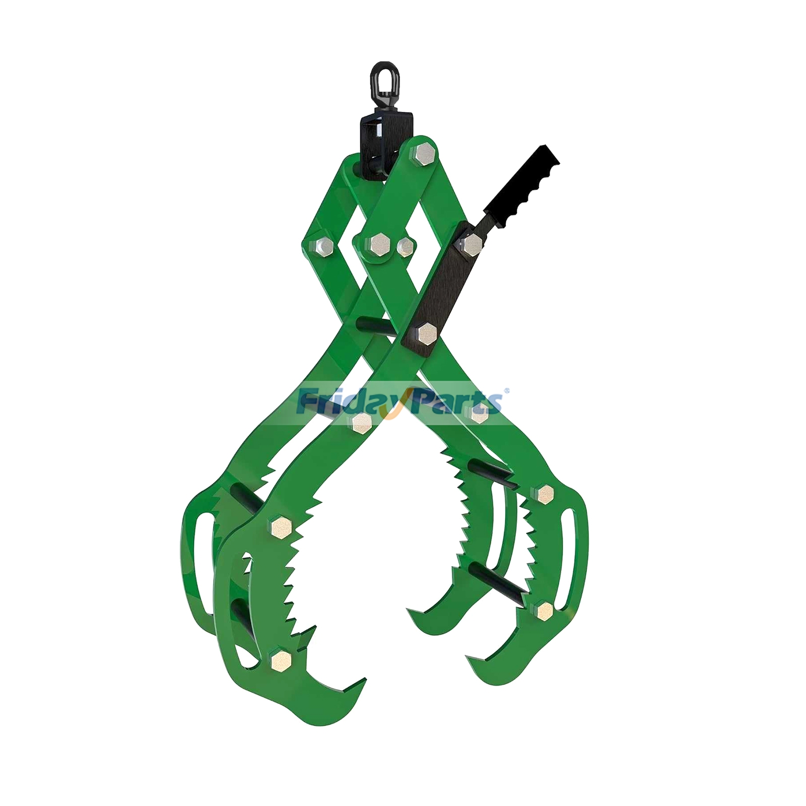 Pinza para troncos de alta resistencia de 81 cm (32 pulgadas) con 4 garras dentadas. Tenazas para madera para levantar, deslizar y manipular troncos con tractor, excavadora, ATV, UTV o camión. para ATV/UTV,Excavadora,Camión todoterreno,Tractor,Camión,Vehículo utilitario