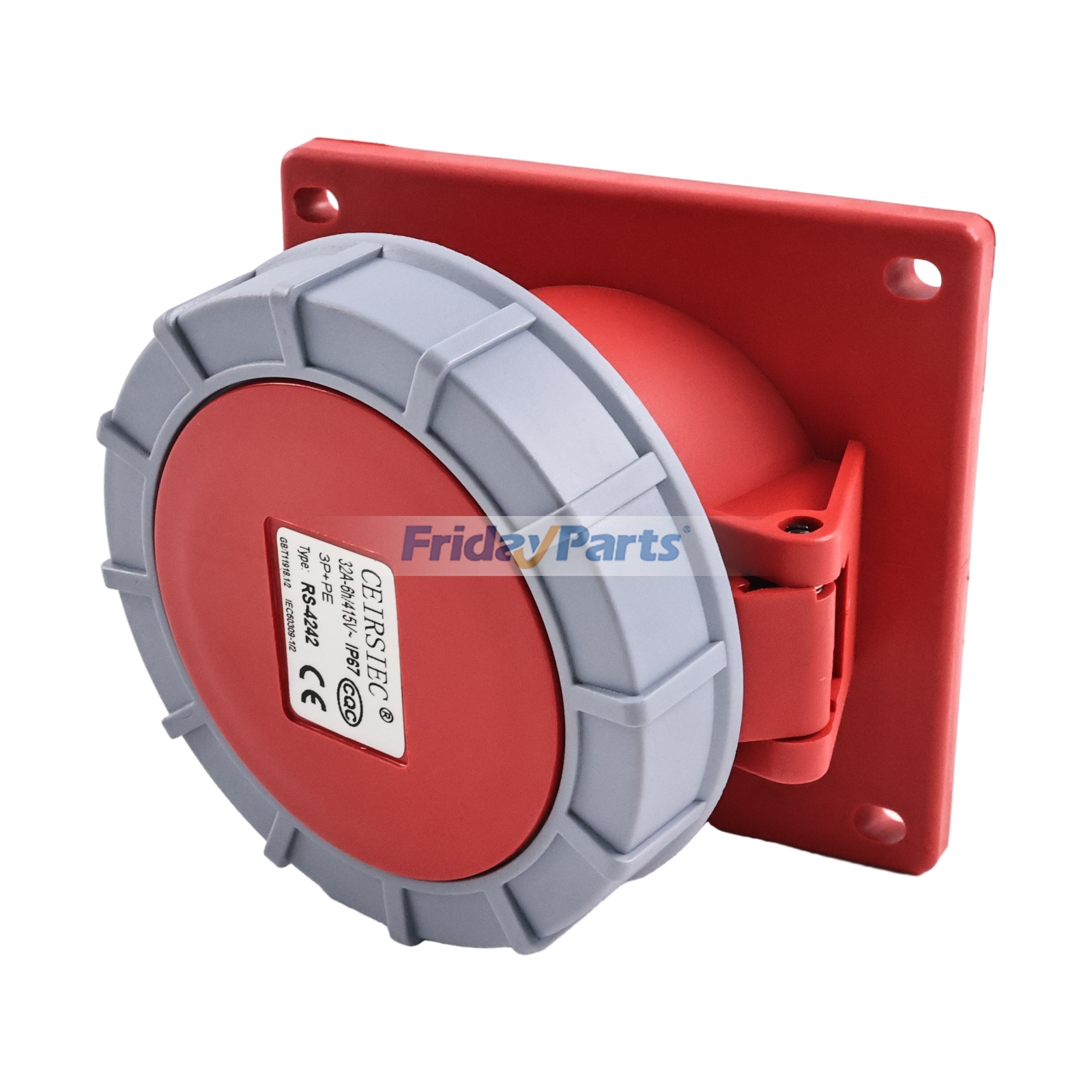 Slanted Panel Socket compatible with Industrial Equipment
