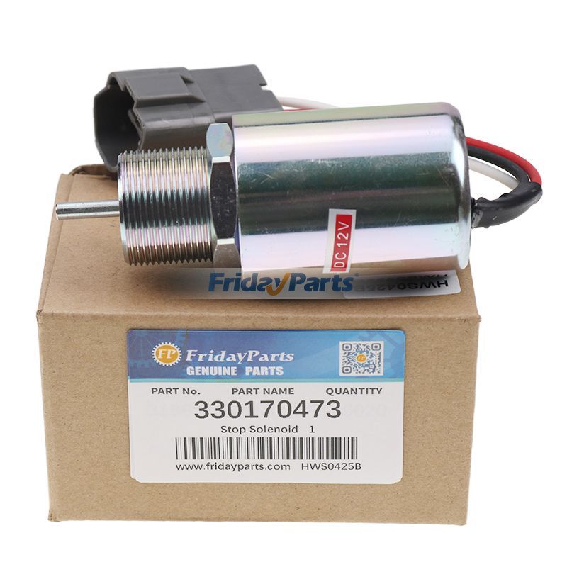 12V Fuel Shut Off Solenoid Valve 330170473 for Mitsubishi Engine S4L S3L L3E S3L2 SDMO Generator T12K T11U T20HK T9KM T11UM