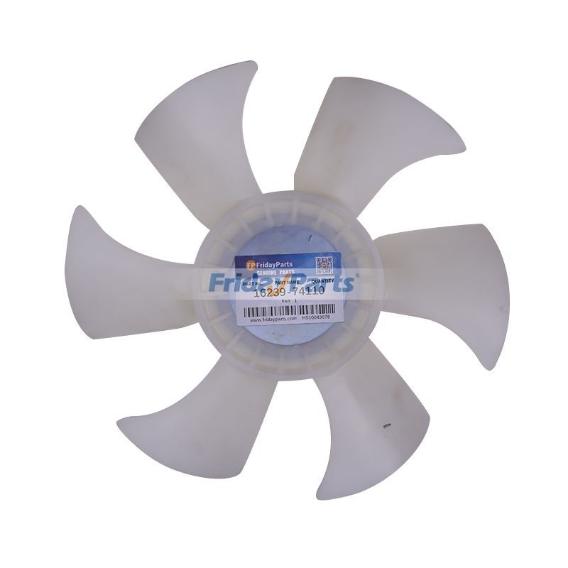 330mm Fan 16239-74110 for Kubota Engine V1505 Tractor B2150D B2150E B2150HSD B2150HSE