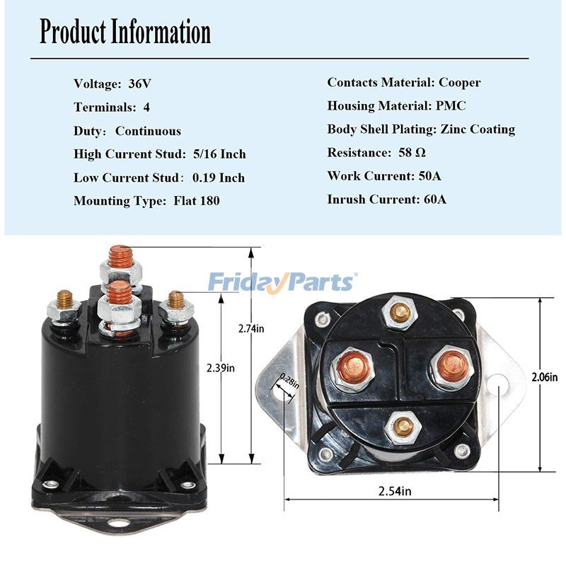 Relais solénoïde pour Moteur,Voiturette de Golf,Maritime Pour Mercury