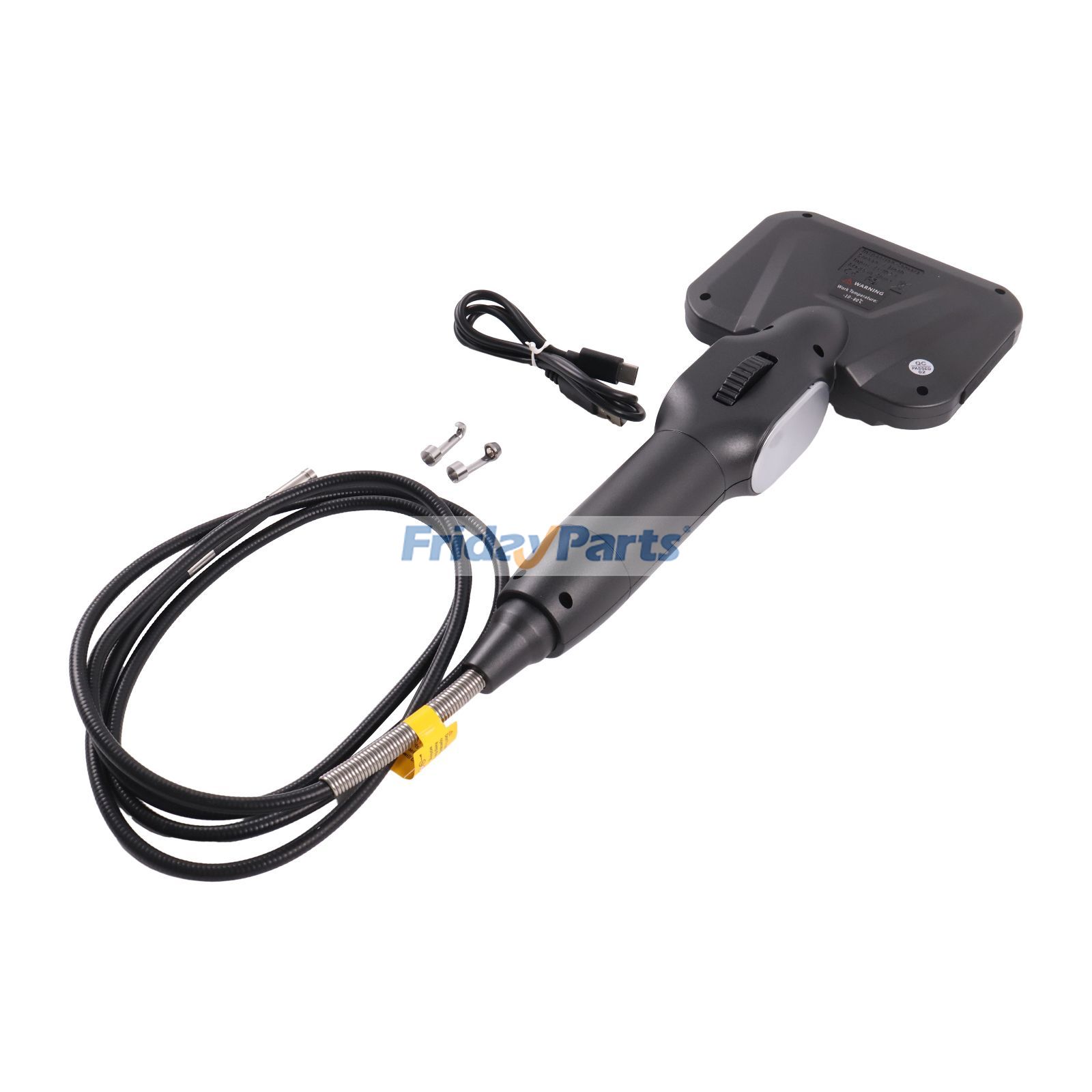 Endoscope articulé à 360°, écran 4,3 pouces, tube rigide de 1,6 m, double objectif 6,5 mm, caméra grand angle pour l'inspection des moteurs automobiles