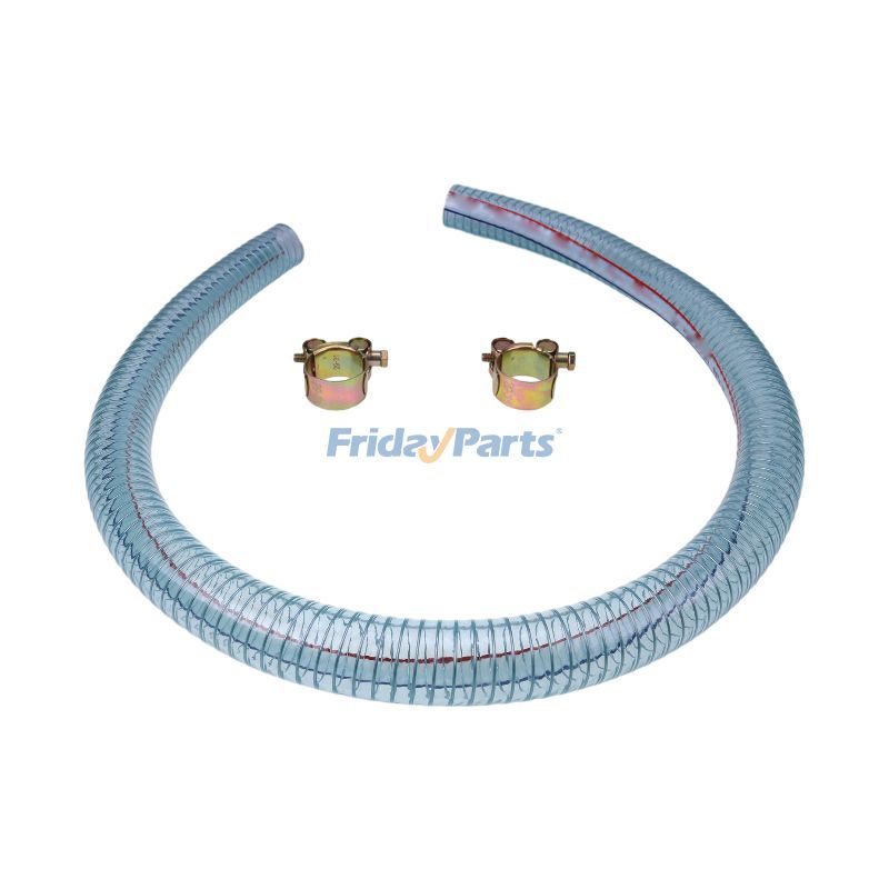 他ブランド用用長さ 36 インチ、内径 1 インチのログ スプリッター吸引ホース、ウォーム ギア ホース クランプ付き