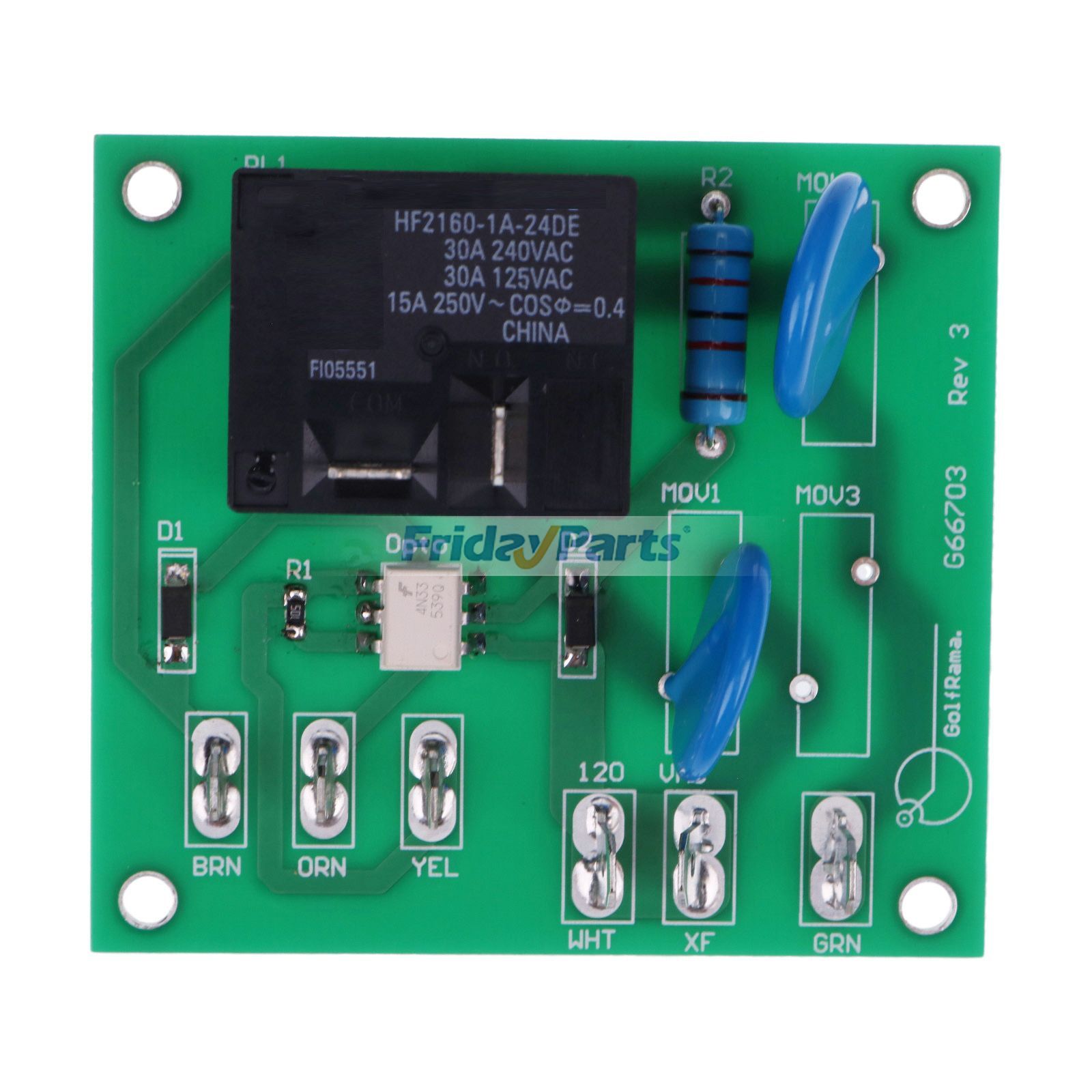 FridayParts 36V Power Input Board for EZGO 1994-up