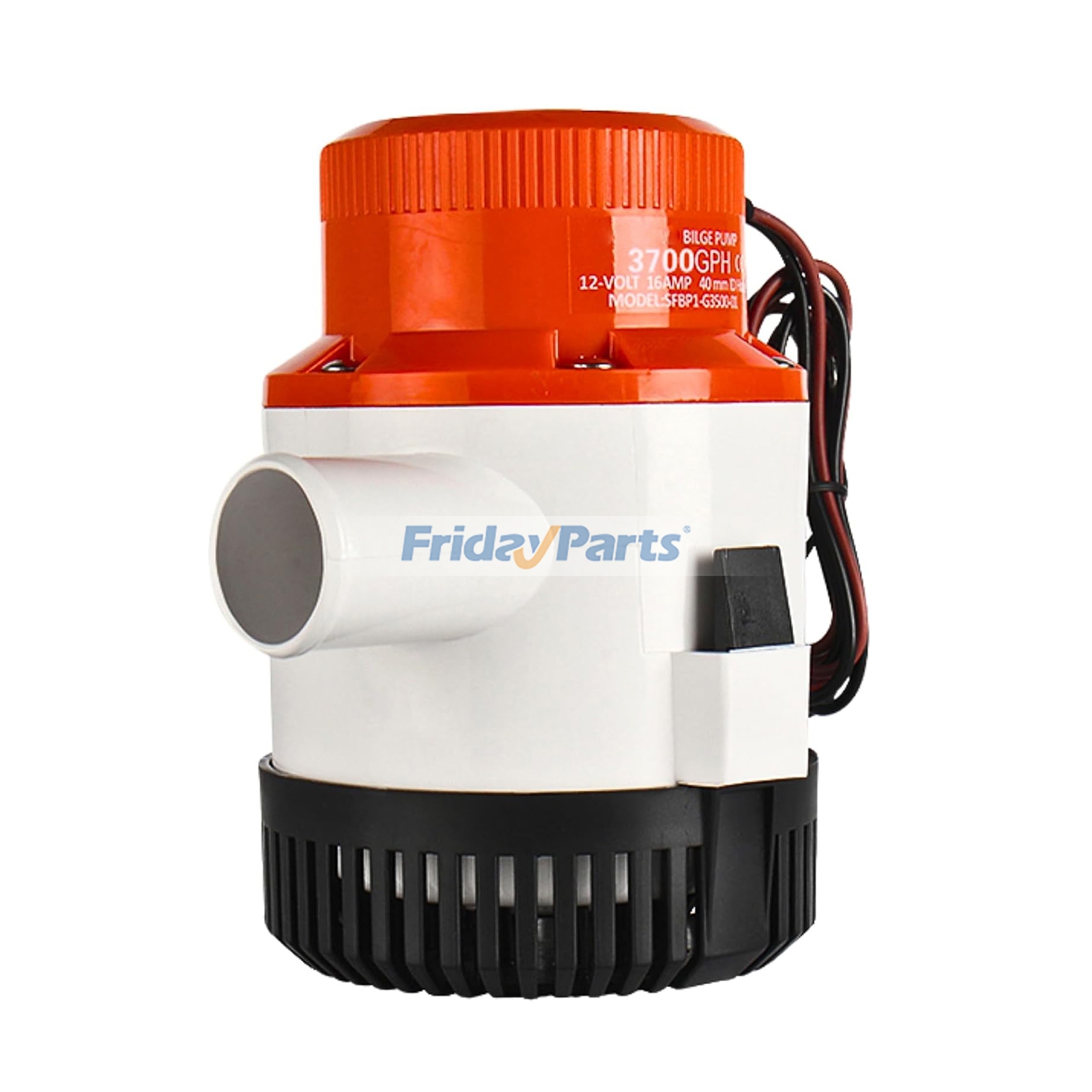 3700 GPH 12V 1-1/2" Outlet Bilge Pump Replacement for Seaflo SFBP1-G3700-01