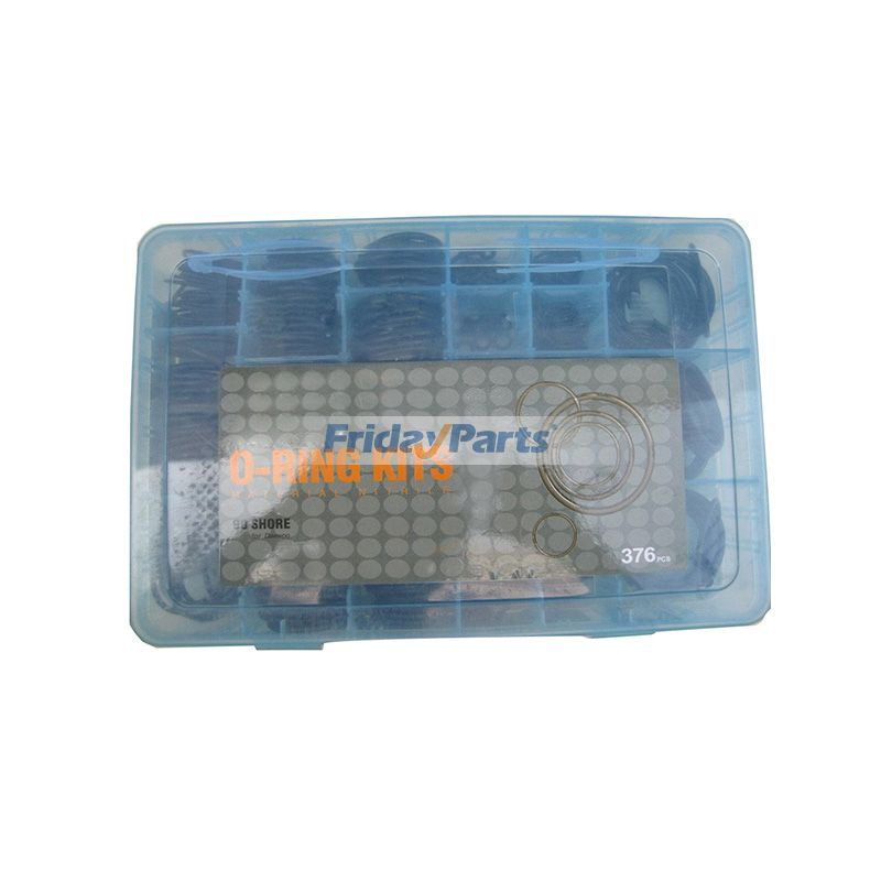 376 Pcs O-Ring Box for Hyundai Excavator R55 R200 R220 R225 R130 R280 R305 R225