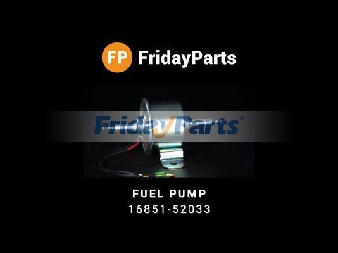 FridayParts 12V Fuel Pump KX121-2 KX161-2 KX41-2 KX61-2 KX91-2 KX91-3