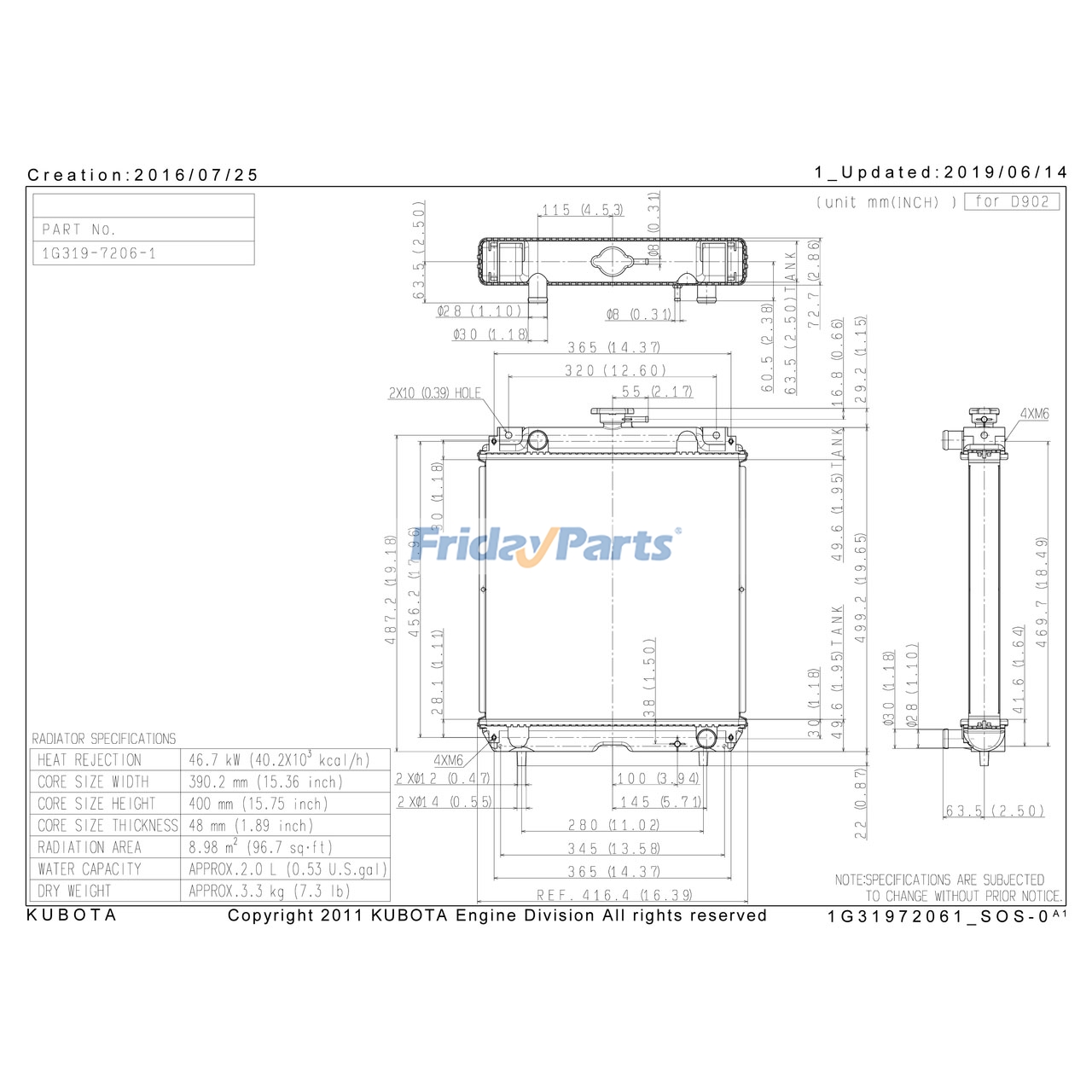 Radiateurpour Moteur,Générateur