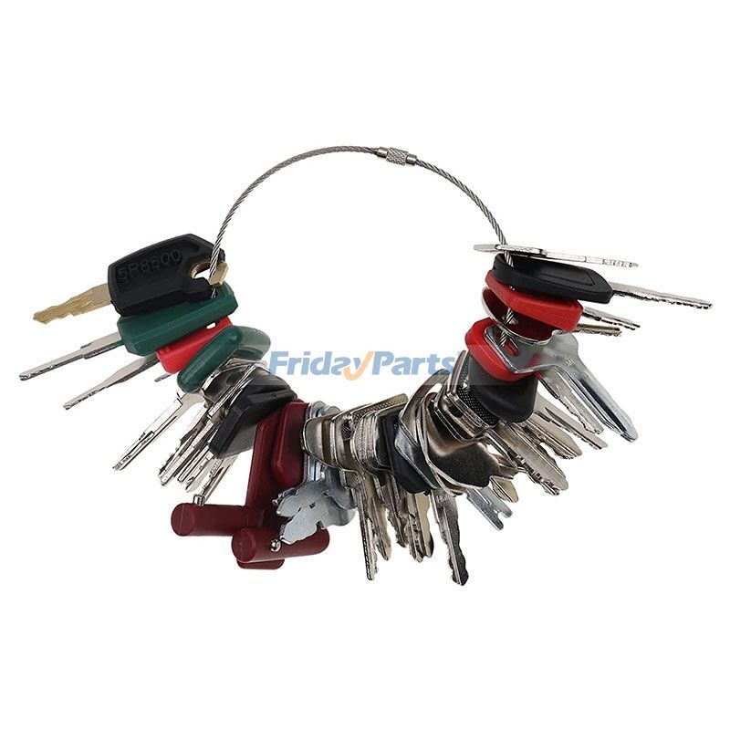Ignition Key Set 39 Pcs Ignition Key Set for Caterpillar CAT Case Ford Komatsu JCB JD ...