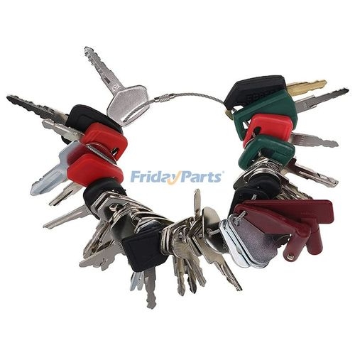 Engine Key Set 39 Pcs Ignition Key Set for Caterpillar CAT Case Ford Komatsu JCB JD ...