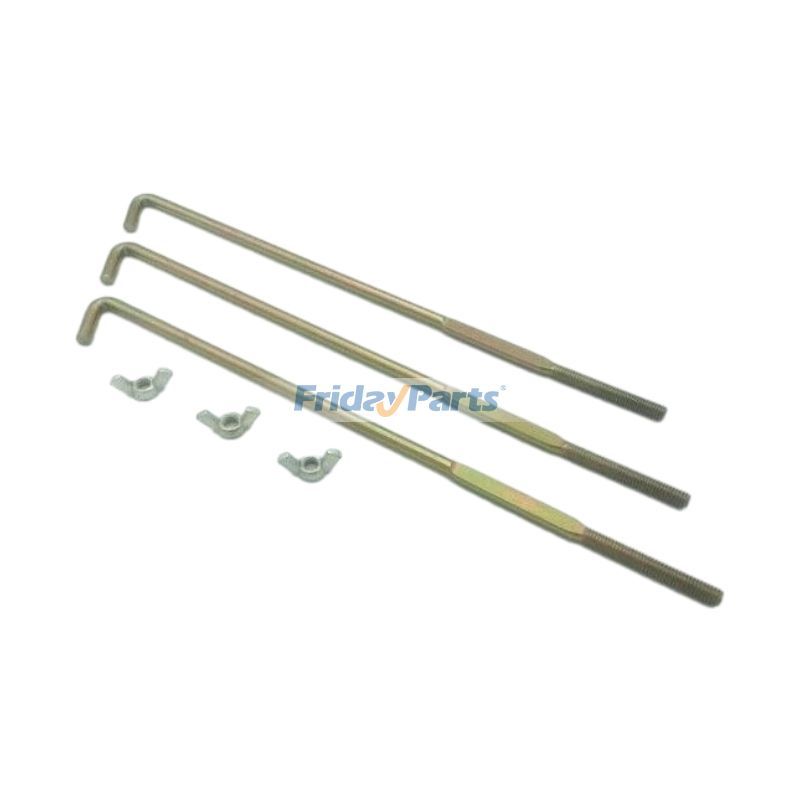 Tige de maintien de batterie 3 pièces avec écrous 302125 pour voiturette de golf EZ-GO RXV à partir de 2008