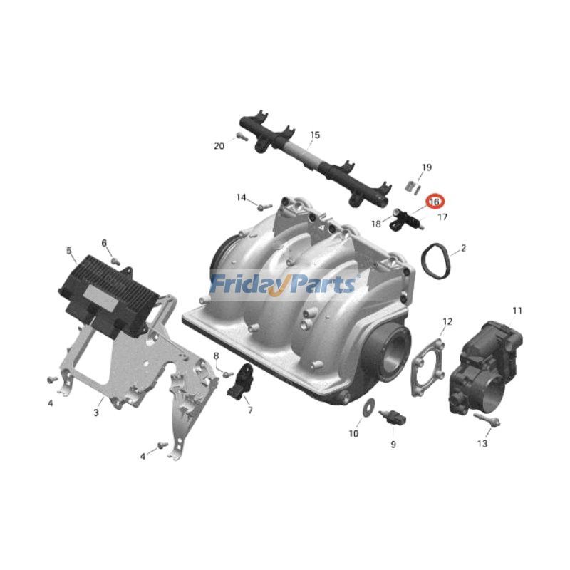 3 inyectores de combustible 420874834 para Sea-Doo PWC GTI SE 155 Wake Pro 230 GTR 230 RXT 260 2009-2017 para Marino Para Sea Doo FridayParts