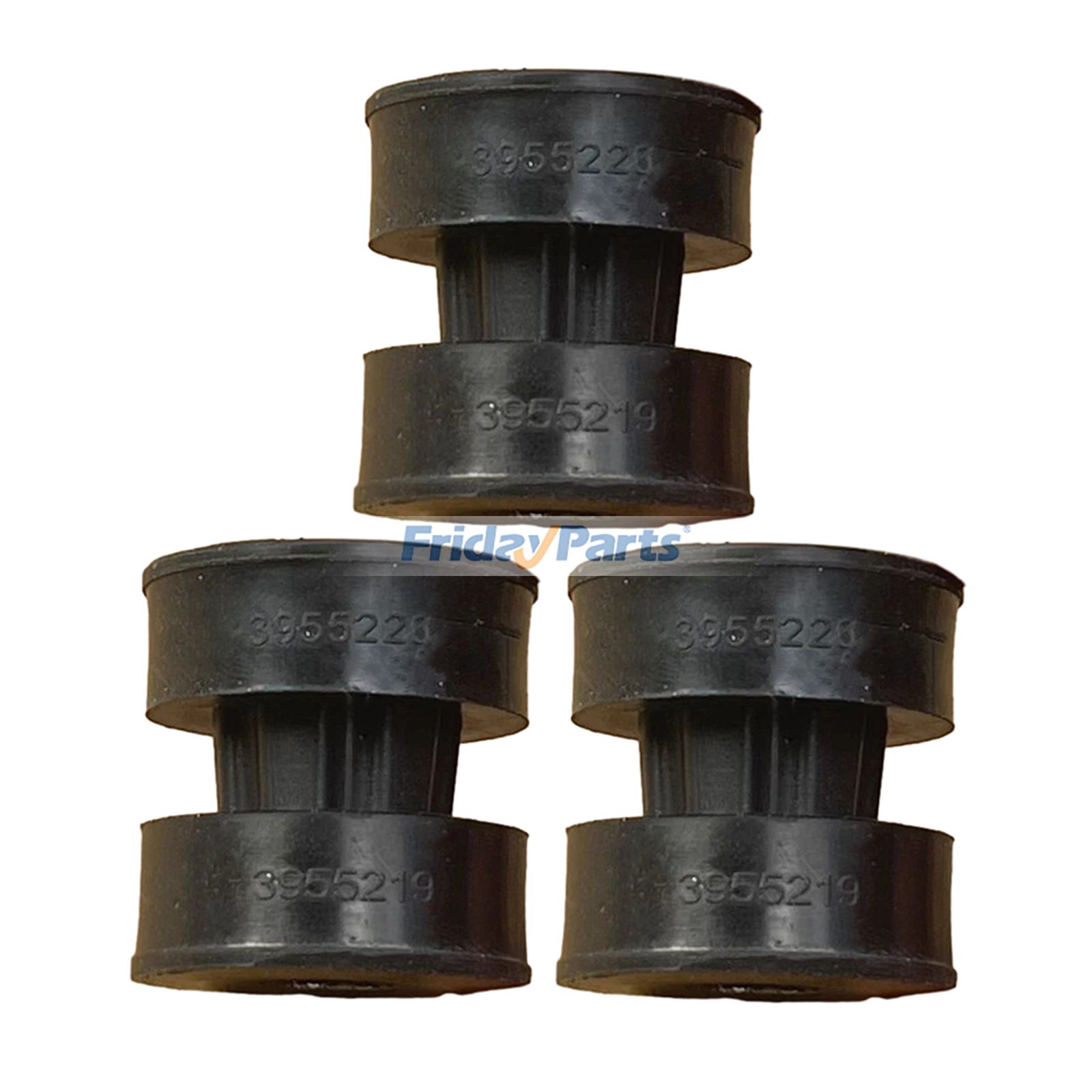 3 Pieces Vibration Isolator 3955219 3955220 for Cummins Engine ISB ISL QSB 6.7 QSL9 Hyundai Excavator HX220 L R210LC-9A Loader HL960